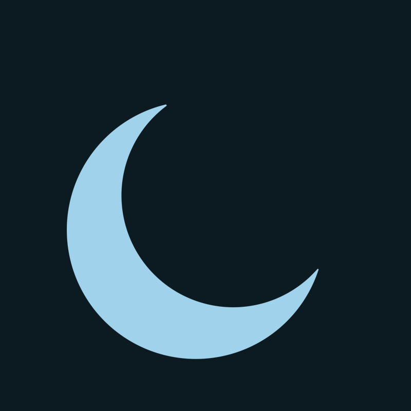 howtosleepbetter logo – crescent moon in light blue
